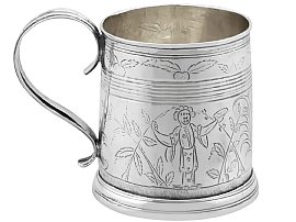 Small Antique Sterling Silver Mug