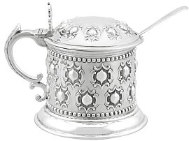 Sterling Silver Mustard Pot - Antique Victorian (1861)