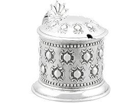 Desirable Style Silver Mustard Pot