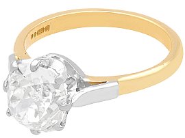 2.58 Carat Diamond Solitaire Engagement Ring