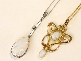 opal pendants 