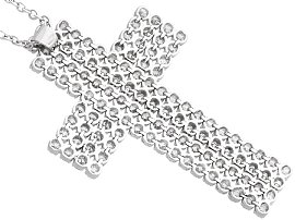 Diamond Cross Pendant reverse