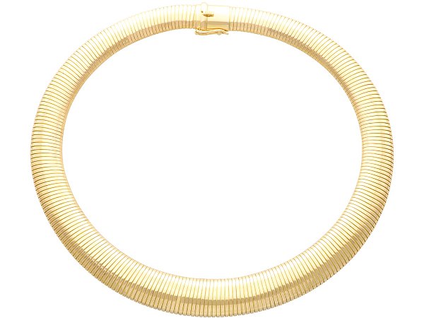 Vintage 18k Gold Collar Necklace