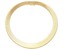 Vintage 18k Gold Collar Necklace