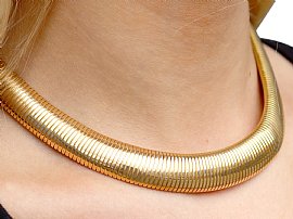 Vintage 18k Gold Collar Necklace