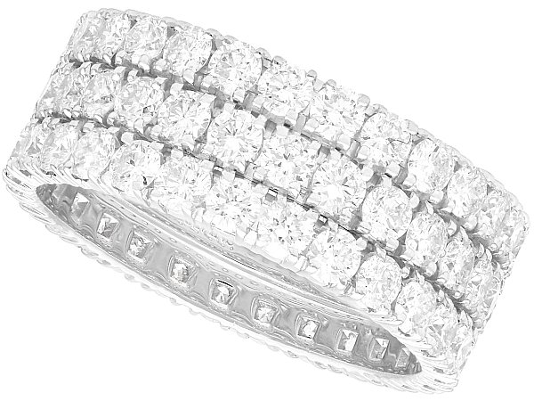 3 Row Diamond Eternity Band