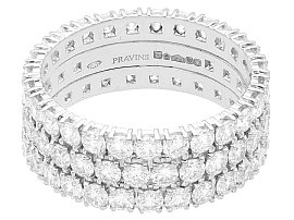 3 Row Diamond Eternity Band