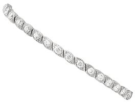 4.20ct Diamond and Platinum Bracelet