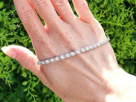 Edwardian Diamond Tennis Bracelet