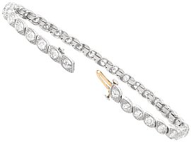 Edwardian Diamond Tennis Bracelet open