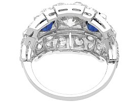 Sapphire and Diamond Dress Ring in Platinum