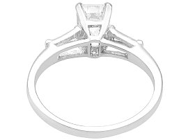 1.12 Carat Emerald Cut Diamond Ring