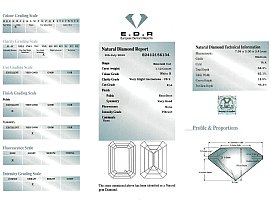 1.12 Carat Emerald Cut Diamond Ring