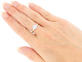 Diamond Ring Being Worn