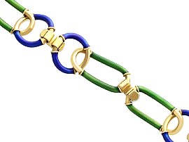 Enamel Gold Bracelet