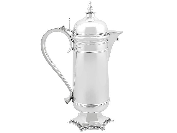 Arts and Crafts Style Silver Flagon