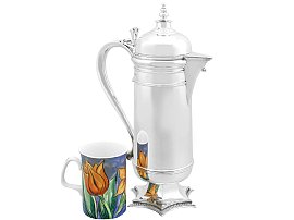 Arts and Crafts Style Silver Flagon