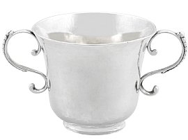 Antique Silver Porringer - Circa 1810