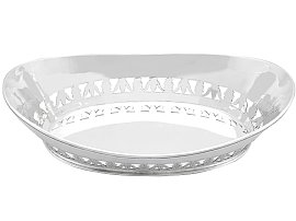 London Silver Bread Dish