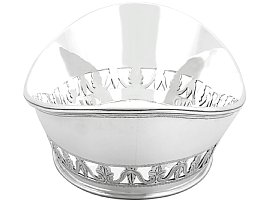 London Silver Bread Dish