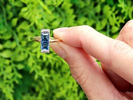 antique two stone sapphire ring