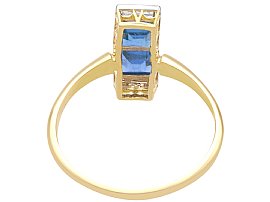 antique two stone sapphire ring