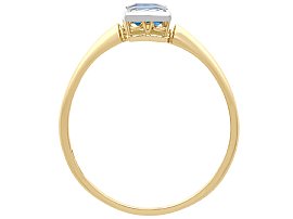 Gold Sapphire and Diamond Ring