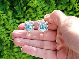 Aquamarine Earrings Outside