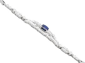 Art Deco Sapphire and Diamond Bracelet for Sale