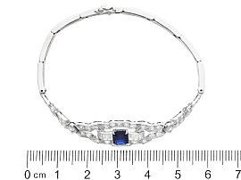 Art Deco Sapphire and Diamond Bracelet size