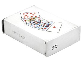 Silver Playing Card Vesta Case