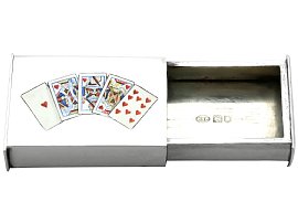 Silver Playing Card Vesta Case