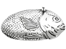 Rare Silver Fish Vesta Case