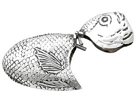 Rare Silver Fish Vesta Case