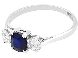 Sapphire and Diamond Ring