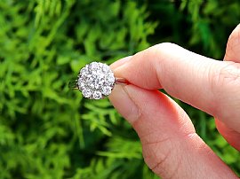 Edwardian Diamond Cluster Ring