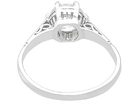 Edwardian Solitaire Ring in White Gold