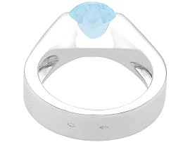 Cartier Aquamarine Ring in White Gold