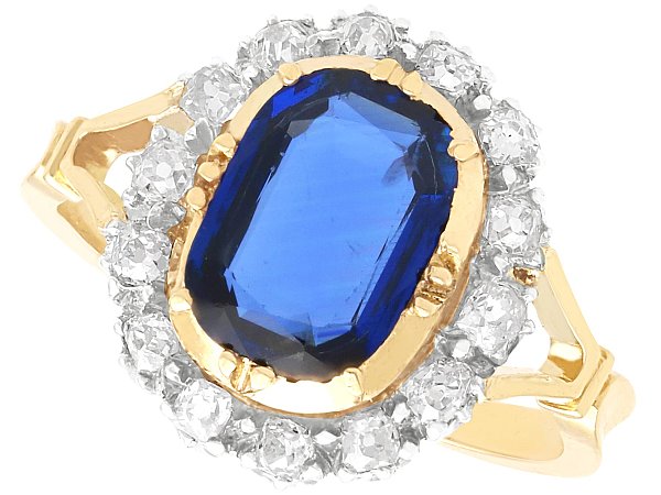 Cushion Cut Burmese Sapphire Ring for Sale