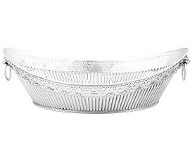 Sterling Silver Bread/Fruit Dish - Antique Victorian (1896); C8886