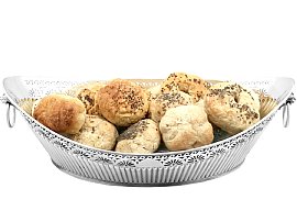 Antique Silver Bread Dish for Sale