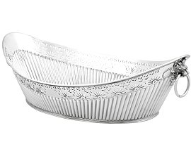 Antique Silver Bread Dish for Sale