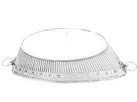 Silver Bread Dish underside 