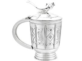 Vintage Sterling Silver Tankard -  Arts and Crafts