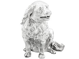 Silver Dog Sugar Box for Sale