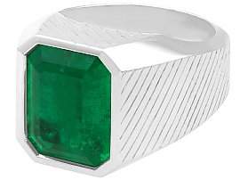 Chunky Emerald Ring by Theo Fennel for Sale