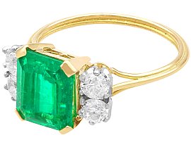 Emerald and Diamond Ring