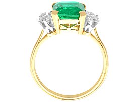 Emerald Cut Emerald Engagement Ring