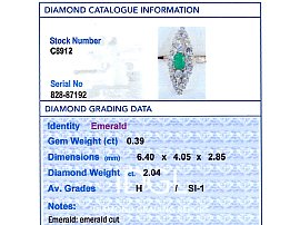 diamond grading certificate