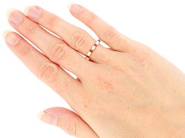 Ruby and Diamond Eternity Ring modelled